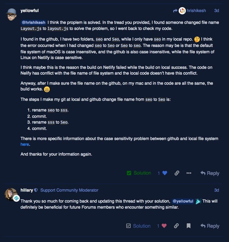 hillary 感謝我解決問題後有回來更新解決方案